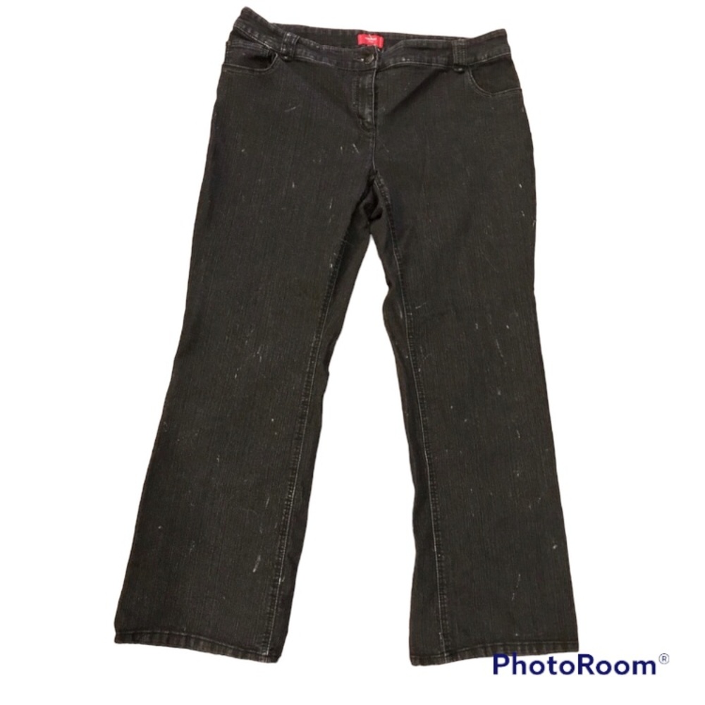 Contrast Black Jeans size 18